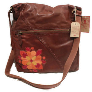 Lucky Brand Leather Foldover Bag